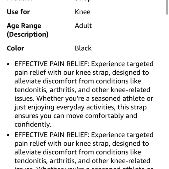 Patellar Knee Strap black - Picture 9 of 16